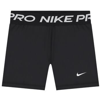 Girls Black Logo Cycling Shorts
