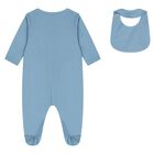 Baby Boys Blue Elephant Babygrow Gift Set, 2, hi-res