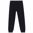 بدلة رياضية بالشعار باللون الاسود للاولاد, 1, hi-res