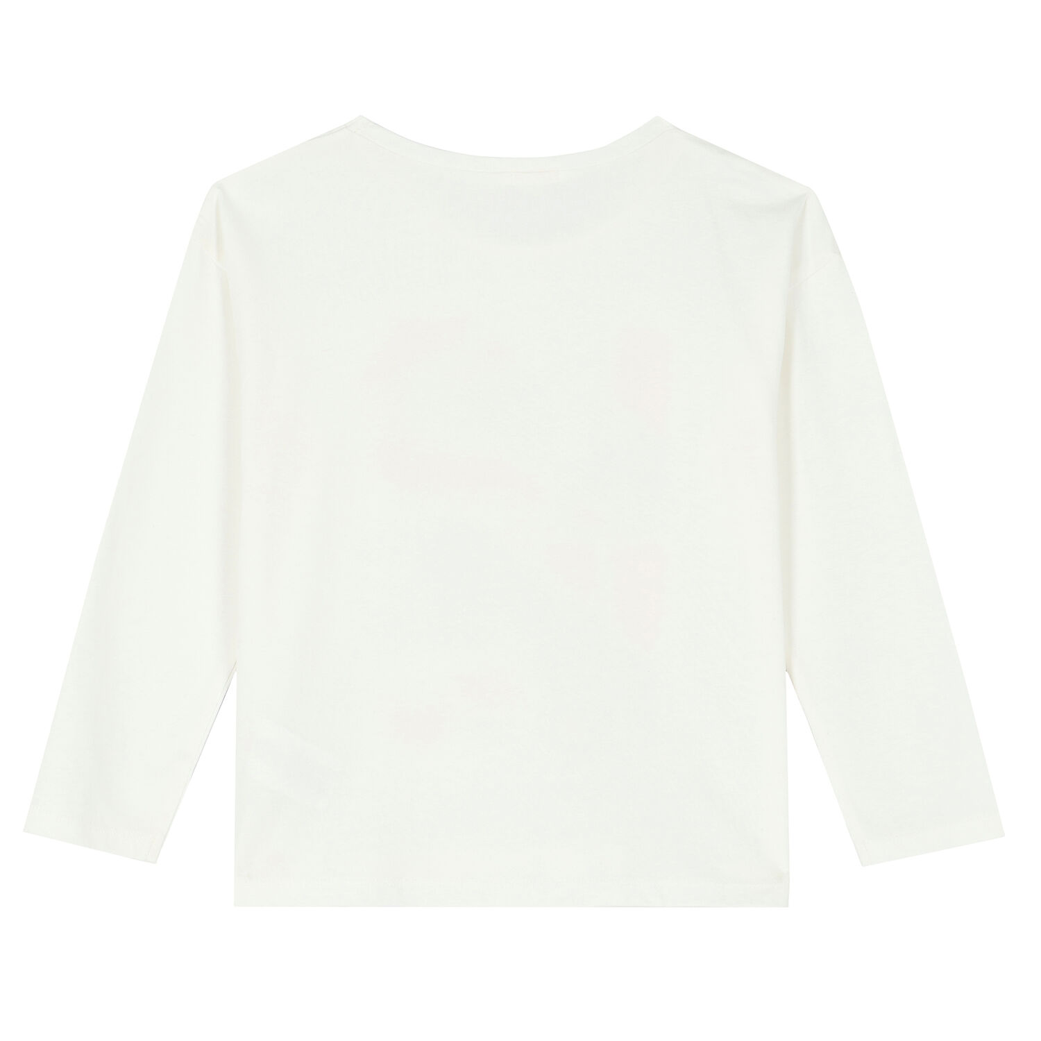 توب بأكمام طويلة بطبعة يونيكورن باللون العاجي للبنات, 1, hi-res image number null