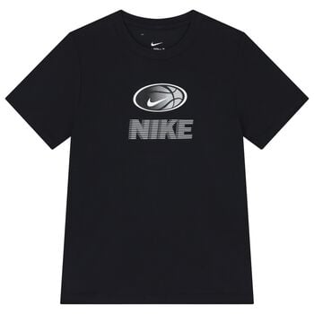 Boys Black Logo Dri-Fit T-Shirt