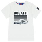 Boys White Logo T-Shirt, 3, hi-res