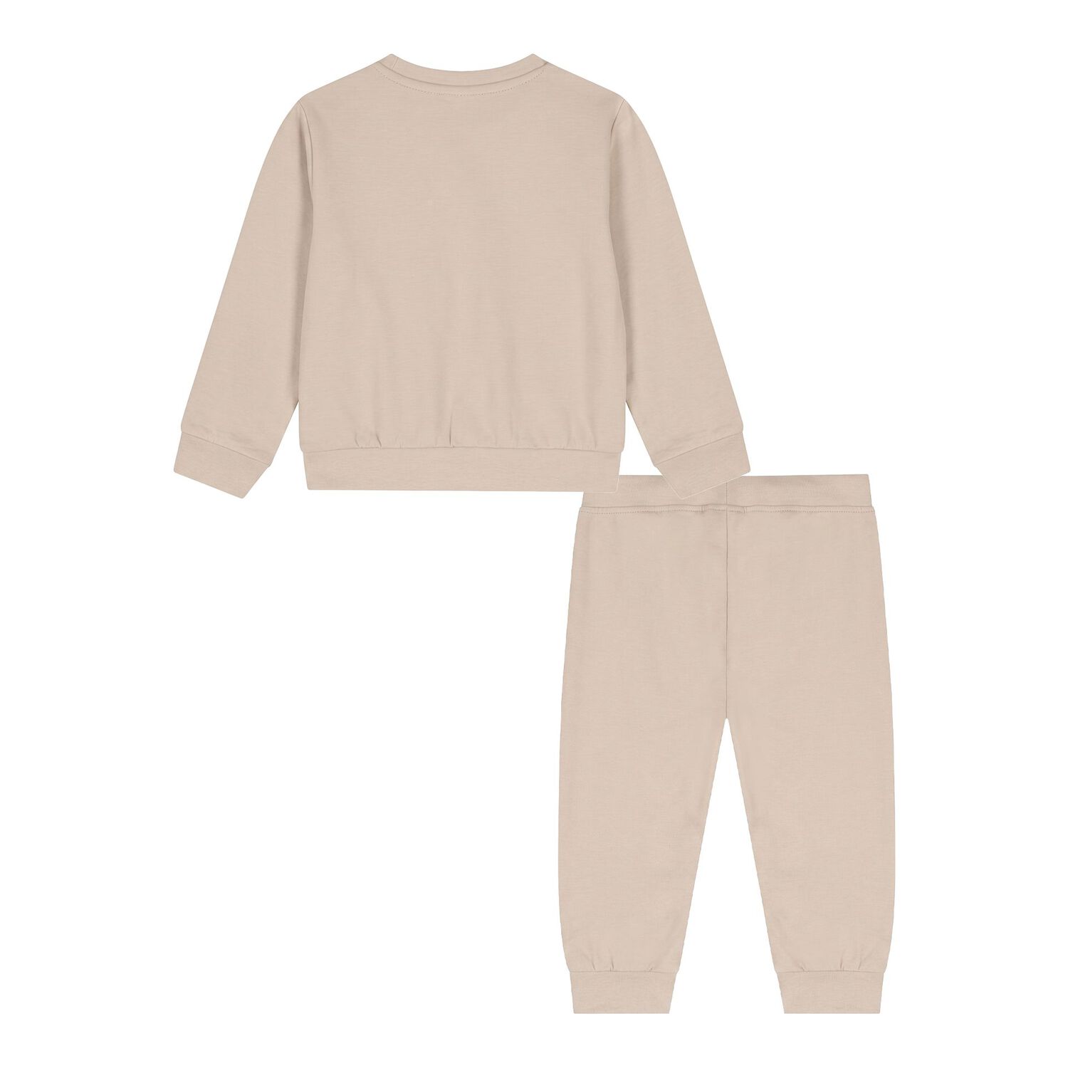 Baby Boys Beige Teddy Bear Tracksuit, 1, hi-res