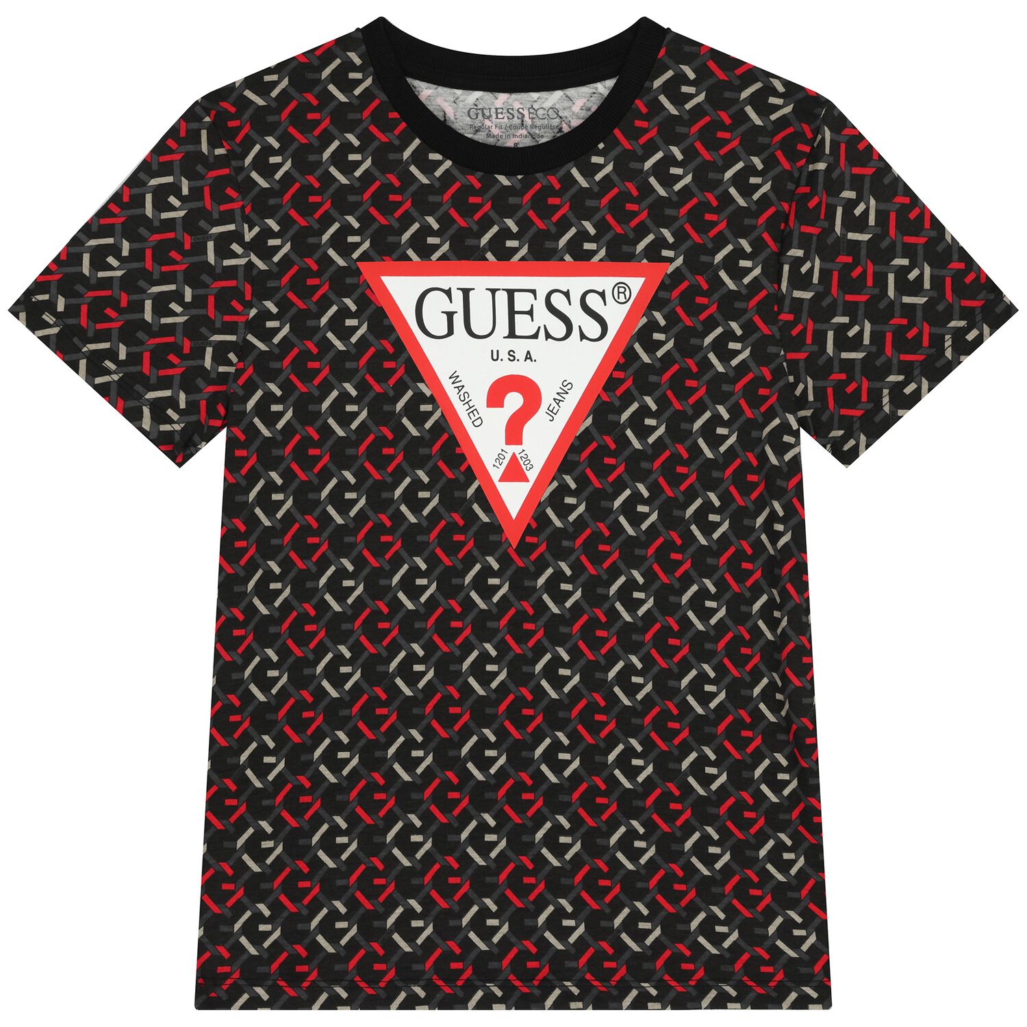 Boys Grey & Red Logo T-Shirt, 2, hi-res