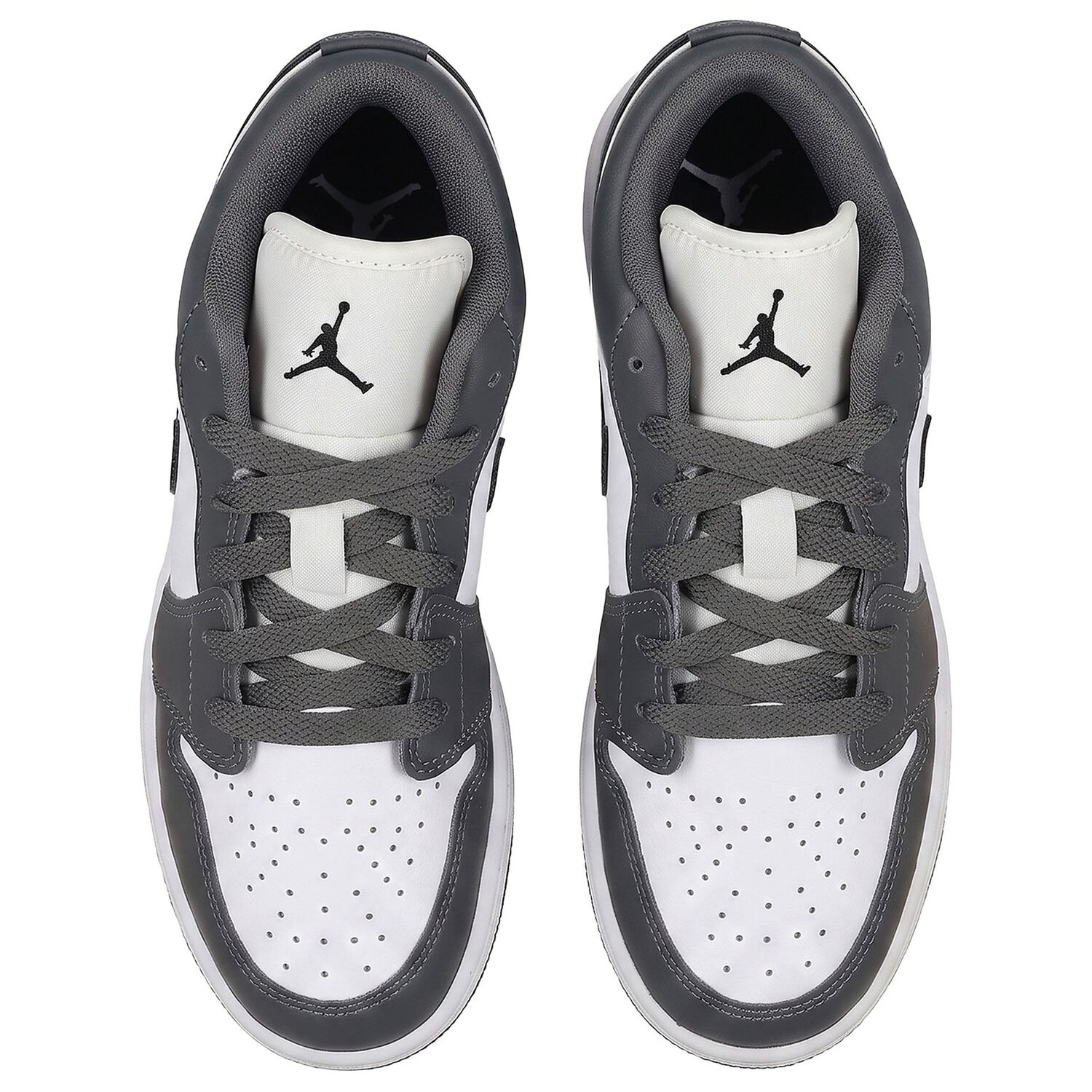 Grey & White Air Jordan 1 Low Trainers, 12, hi-res