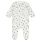 Baby Boys Ivory & Blue Teddy Bear Babygrow, 1, hi-res