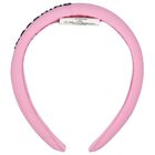 Girls Pink Logo Padded Headband, 1, hi-res