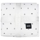 بطانية مواليد بالشعار باللون الأزرق , 1, hi-res