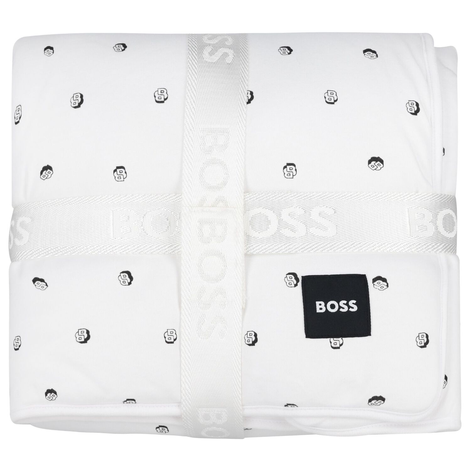 بطانية مواليد بالشعار باللون الأزرق , 1, hi-res