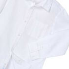 Boys White Long Sleeve Shirt, 1, hi-res