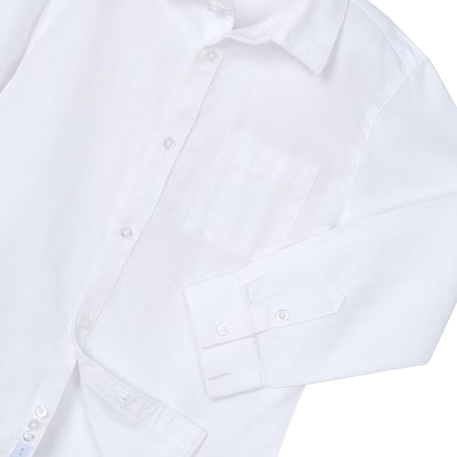 Boys White Long Sleeve Shirt, 1, hi-res image number null