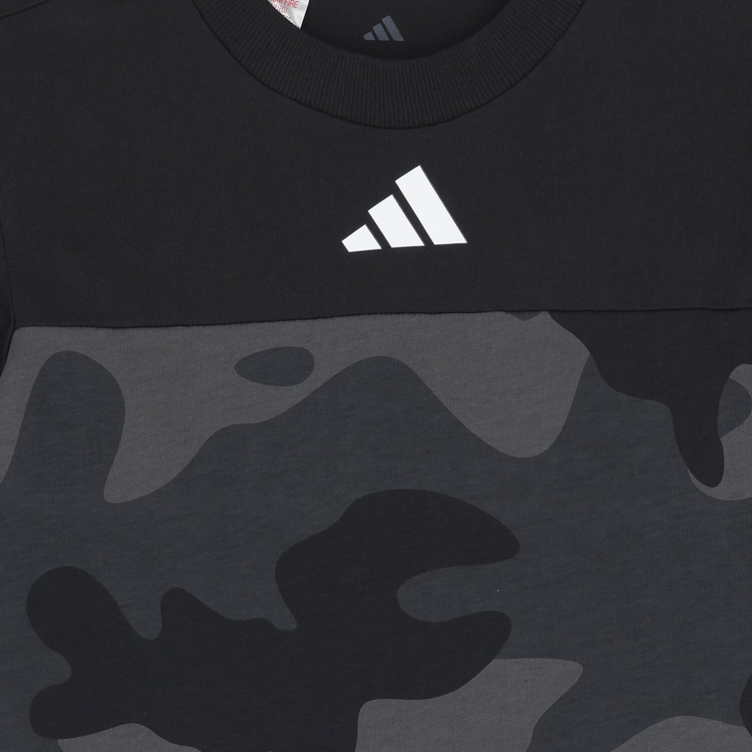 Black & Grey Logo Camouflaged T-Shirt, 1, hi-res
