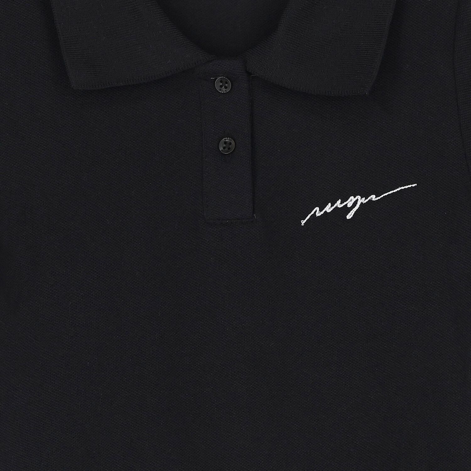 فستان بنات بالشعار باللون الأسود, 2, hi-res