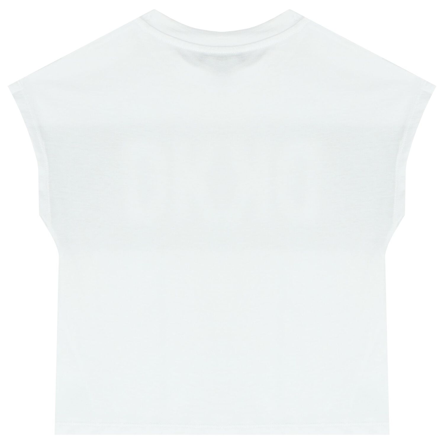 Girls White & Black Logo T-Shirt, 1, hi-res image number null