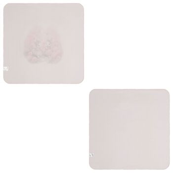 لفافة الموسلين للبنات بطبعة أرنب باللون الوردي ( قطعتين )