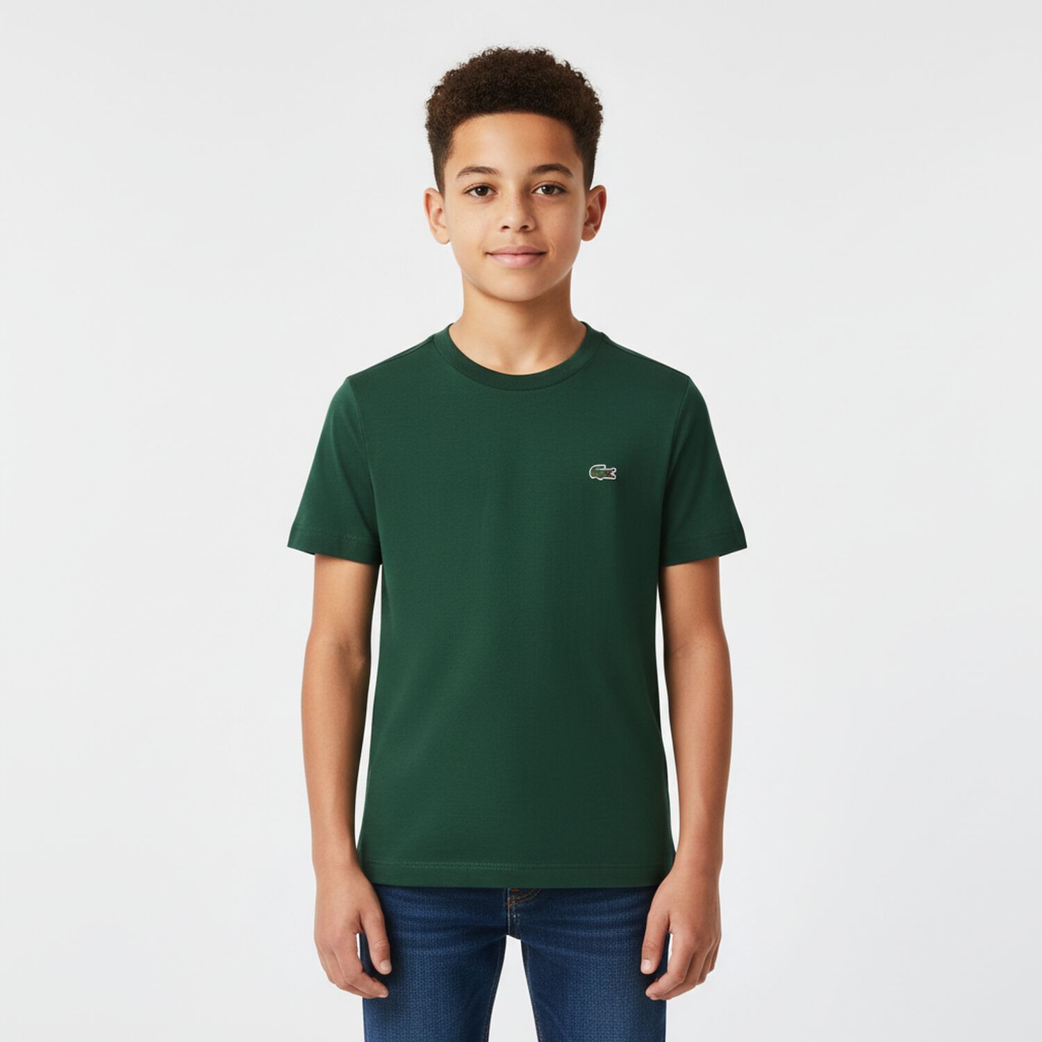 Boys Green Logo T-Shirt, 3, hi-res image number null