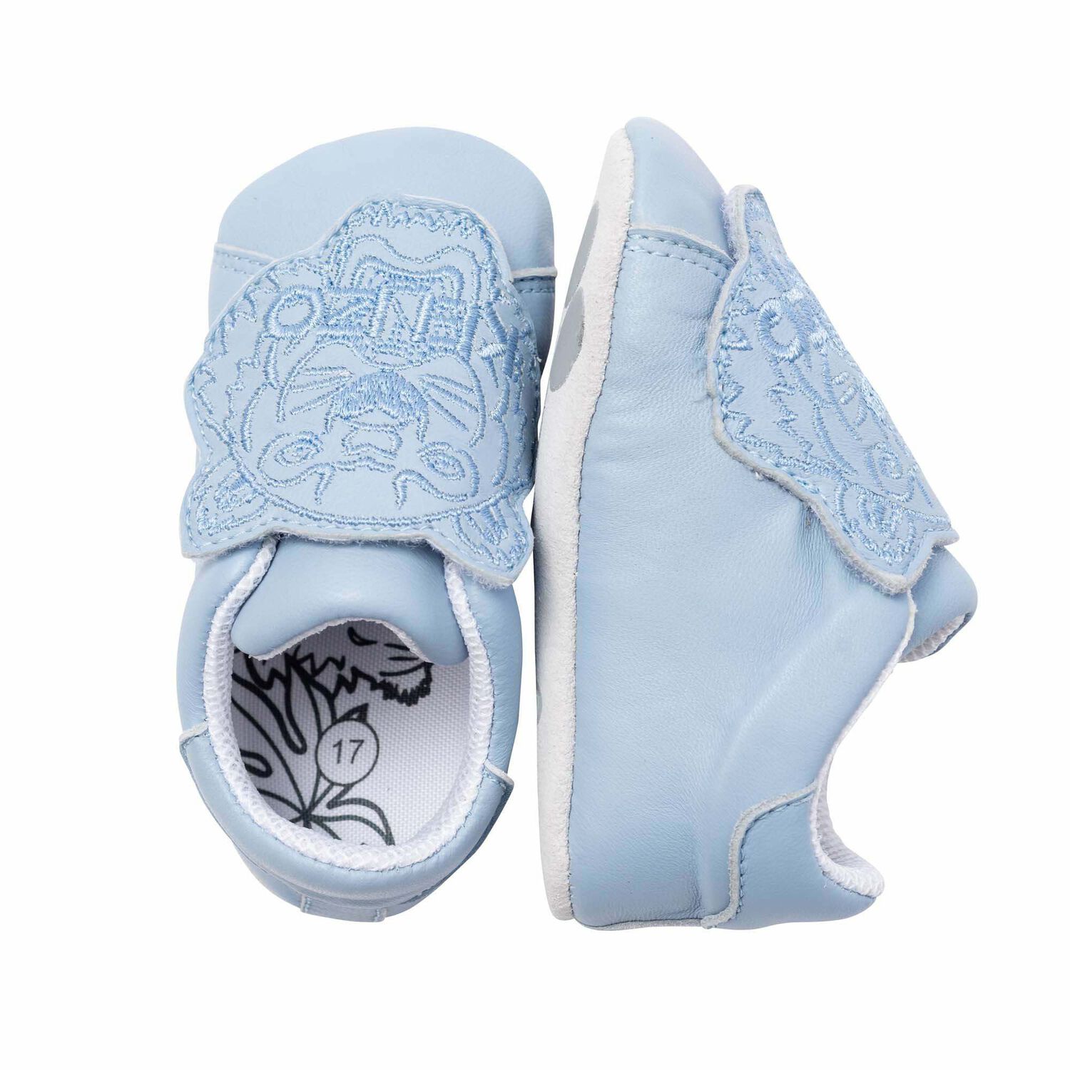 Baby Boys Blue Tiger Pre Walker Shoes, 1, hi-res