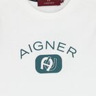Younger Boys White Logo T-Shirt, 2, hi-res