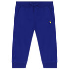 Baby Boys Blue Logo Track Suit, 1, hi-res