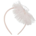 Girls Pink Tulle Headband, 1, hi-res