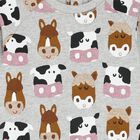 Younger Boys Grey Animals Sweatshirt, 1, hi-res