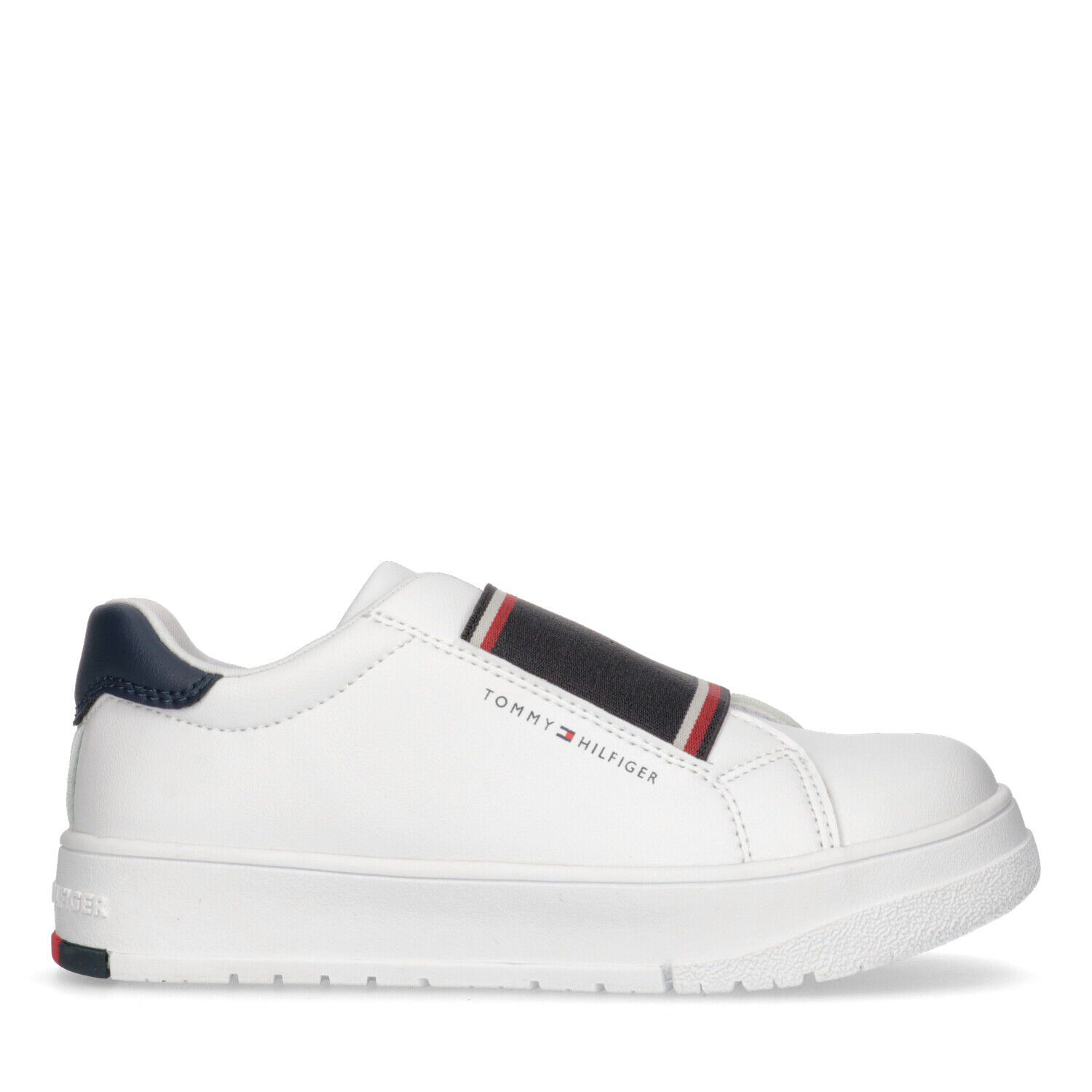 حذاء رياضى بنات بالشعار باللون الأبيض والأزرق, 1, hi-res