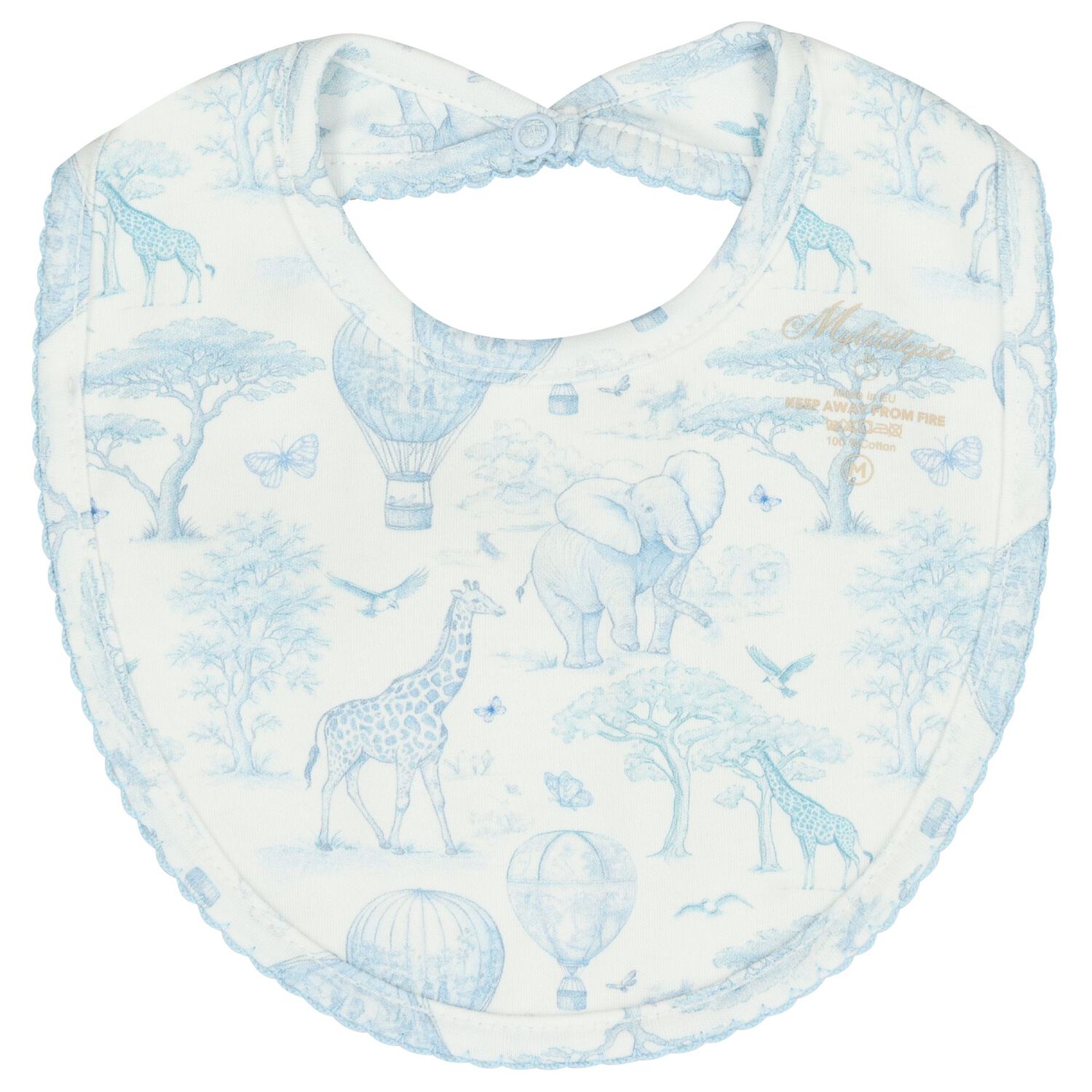 Baby Boys White & Blue Africa Babygrow Gift Set  , 1, hi-res