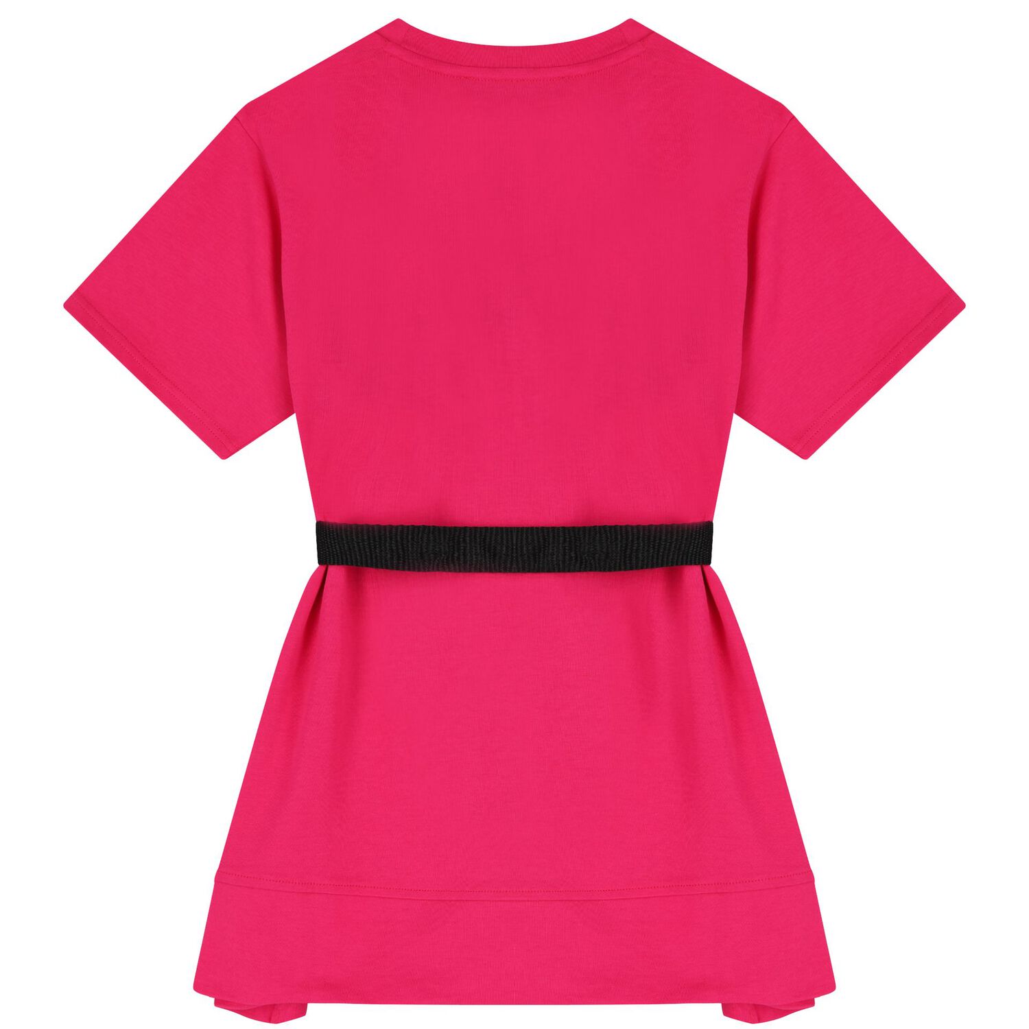 فستان بنات بالشعار باللون الوردي, 1, hi-res