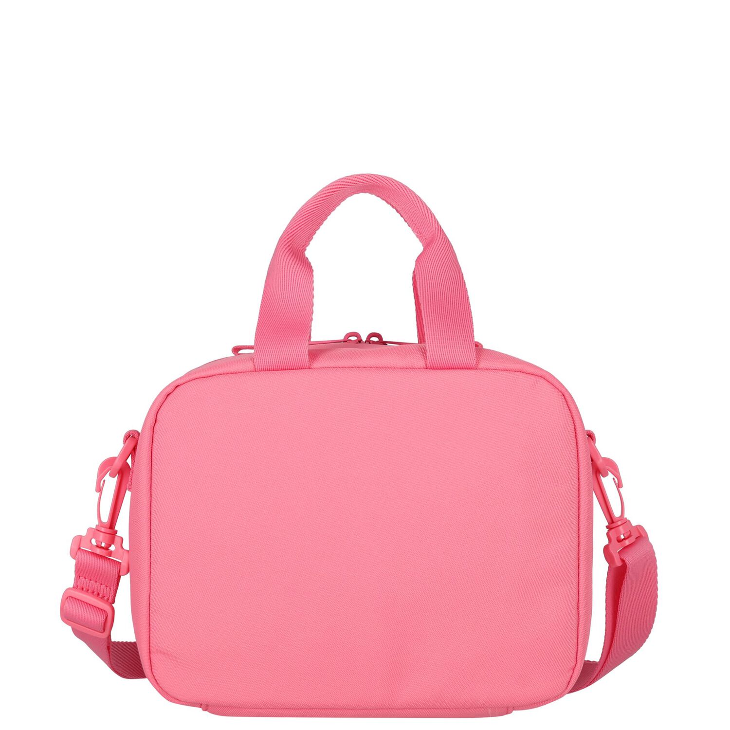 Girls Pink Canvas Logo Lunch Bag ( 28cm ), 2, hi-res