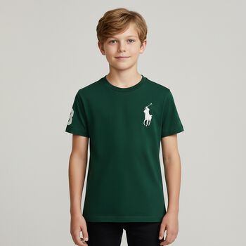 Boys Green Logo T-Shirt, 1 Boys Green Logo T-Shirt