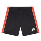 Younger White, Red & Black Logo Shorts Set, 1, hi-res