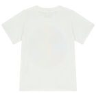 Boys Ivory Logo T-Shirt, 1, hi-res