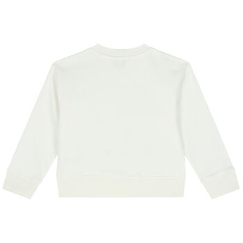 Girls Ivory Logo Sweatshirt