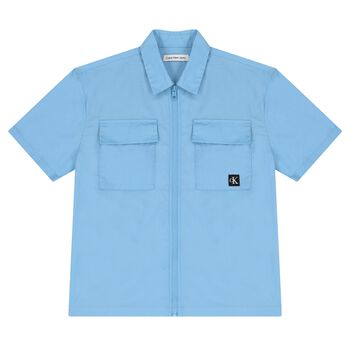 Boys Blue Logo Shirt