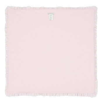 Baby Girls Pink Ruffled Blanket