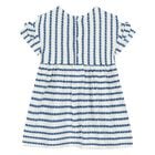 Younger Girls White & Blue Heart Dress & Bag Set, 1, hi-res