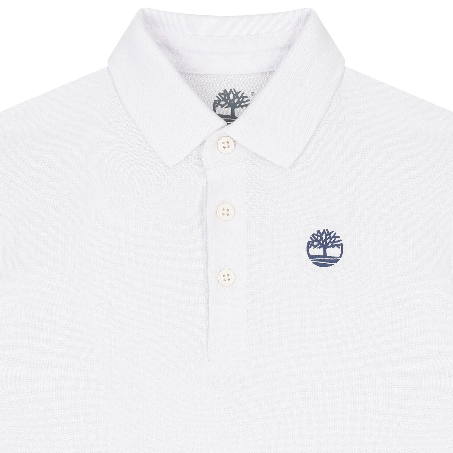 Boys White Logo Polo Shirt, 1, hi-res image number null