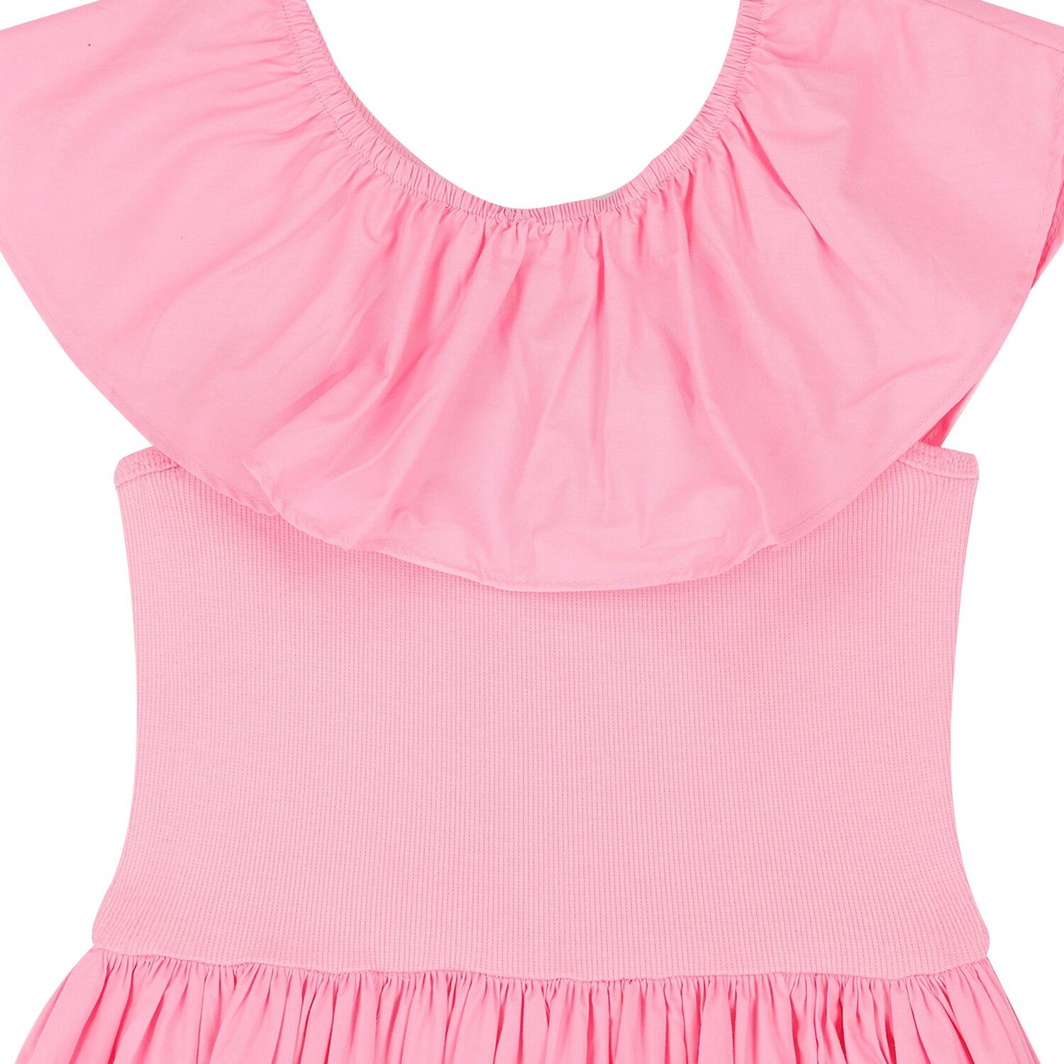 Girls Pink Ruffled Dress, 1, hi-res