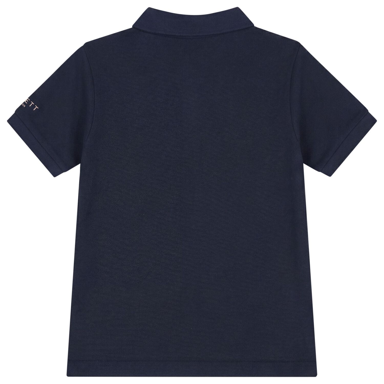 قميص بولو كحلي بالشعار للأولاد, 1, hi-res