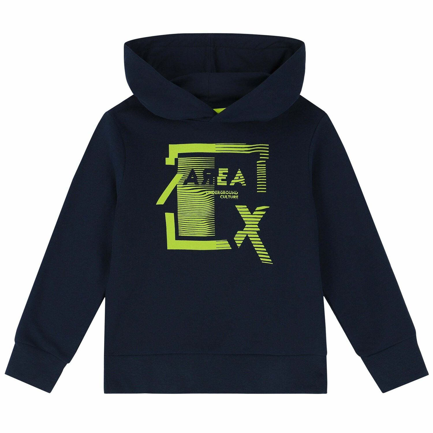 Boys Blue Hooded Sweatshirt, 1, hi-res