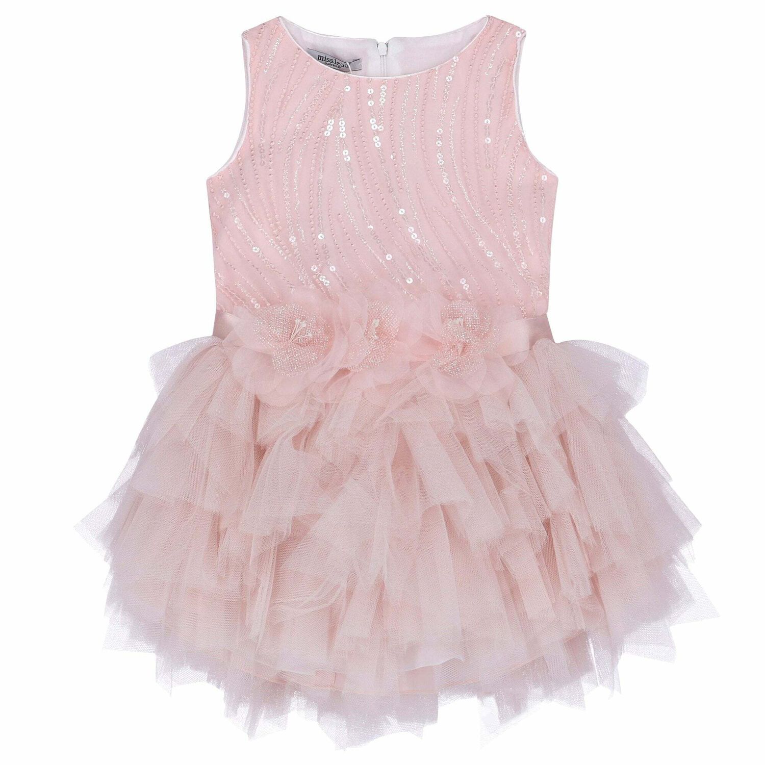 Girls Pink Embellished Dress, 1, hi-res image number null