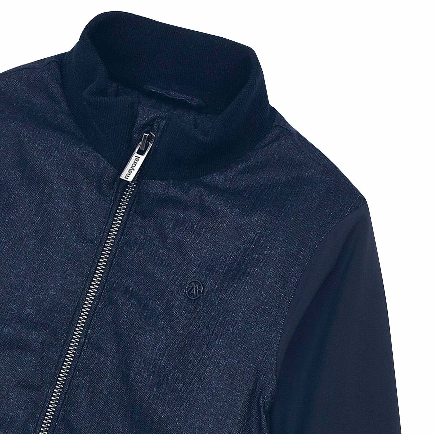Boys Navy Blue Bomber Jacket, 1, hi-res