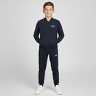 Boys Navy Blue Logo Tracksuit, 1, hi-res