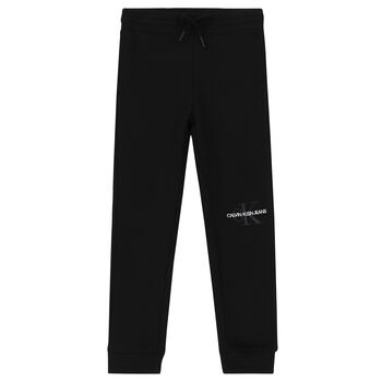 Girls Black Logo Joggers