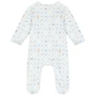 White & Blue Babygrow, 1, hi-res