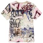 Boys Beige Logo T-Shirt, 1, hi-res