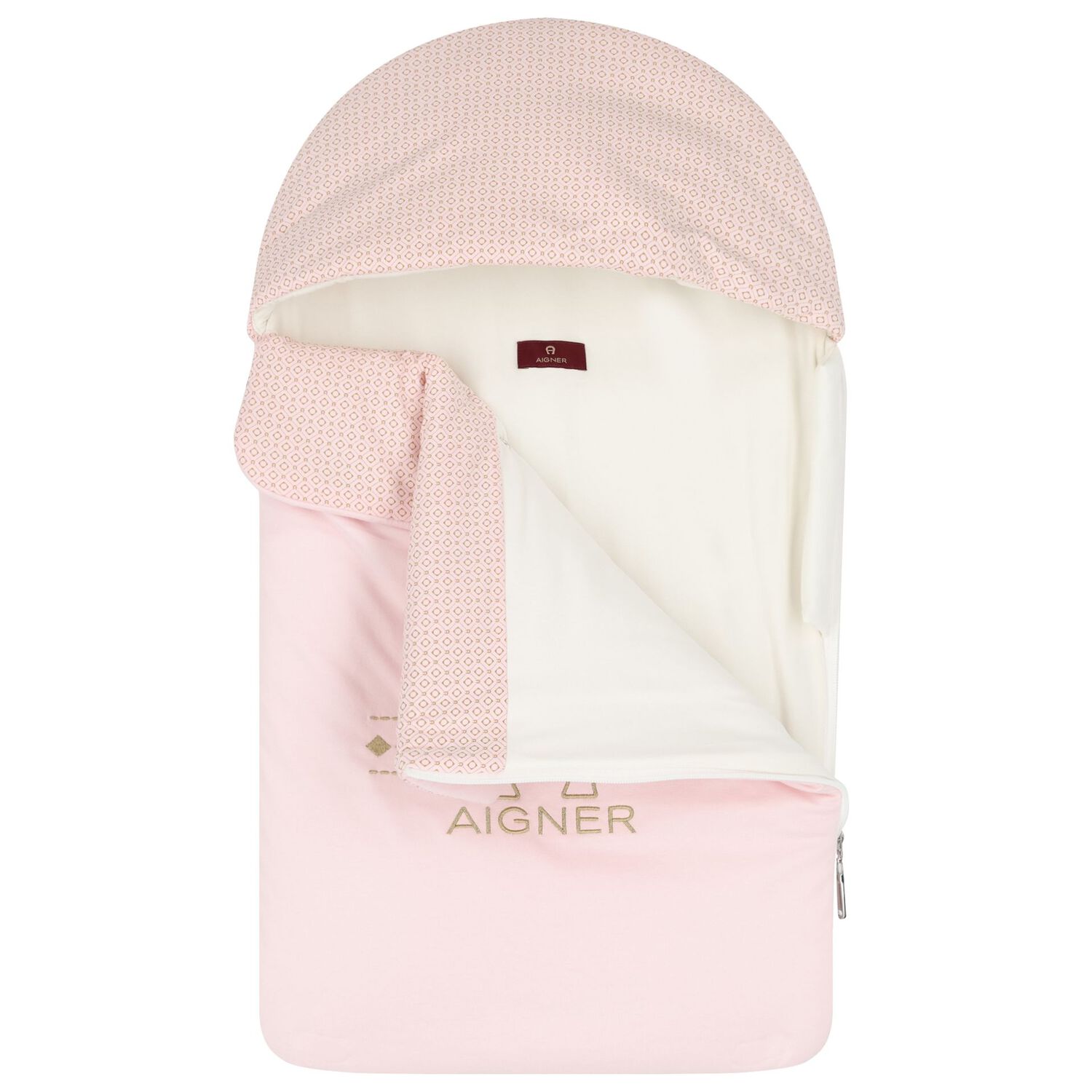 Baby Girls Pink & Gold Logo Nest, 3, hi-res