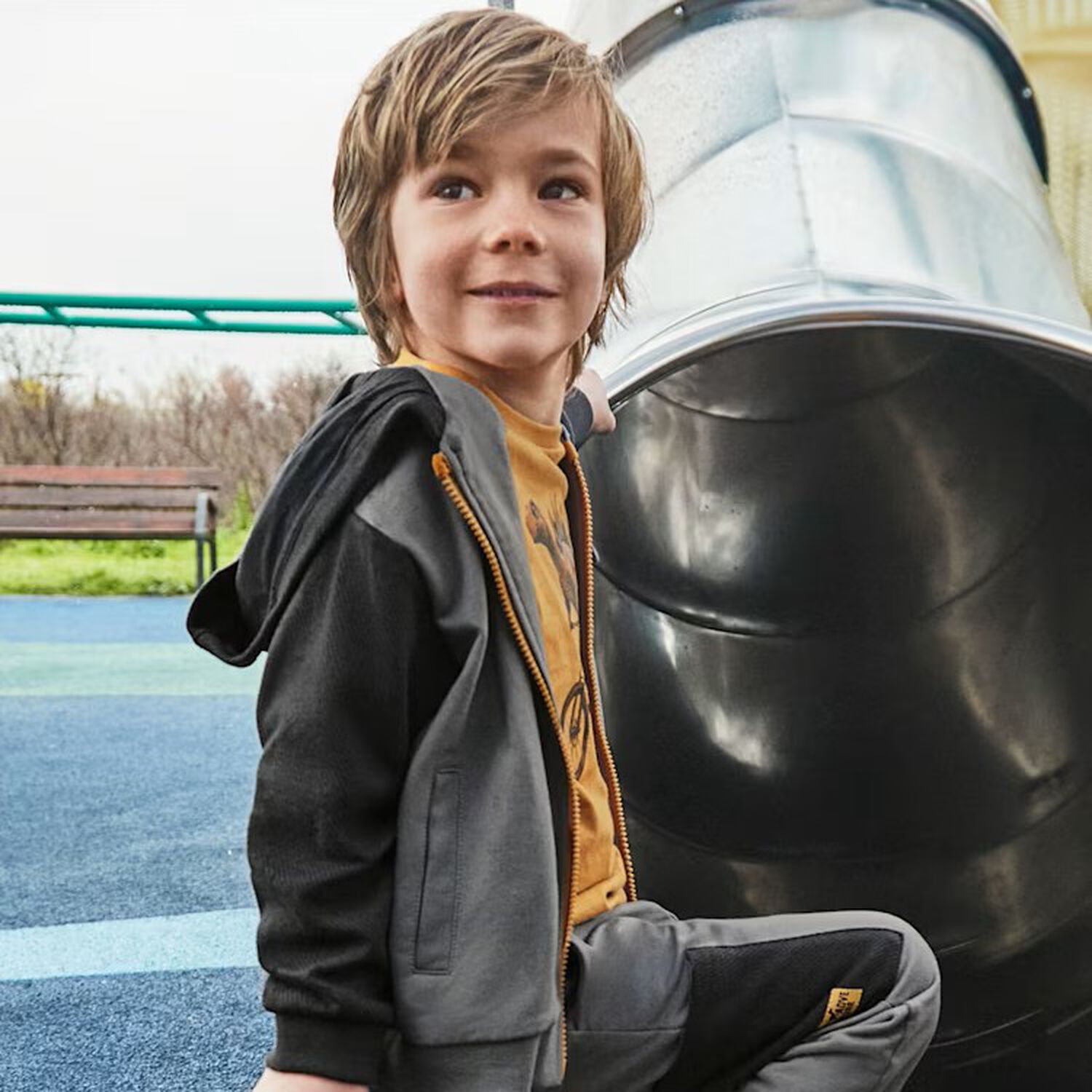 بدله رياضيه للاولاد باللون الرمادى ( 3 قطع ) , 2, hi-res