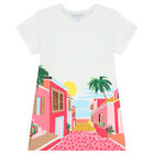 طقم ليغينز بطبعة جرافيك باللون الابيض والوردى, 2, hi-res