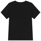 Boys Black Logo T-Shirt, 2, hi-res